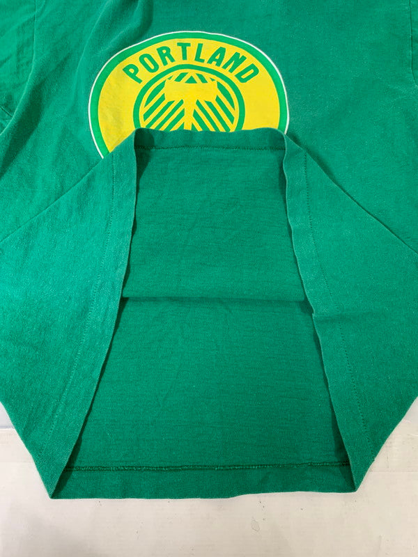 【中古品】【メンズ】 Champion チャンピオン 70S PORTLAND TIMBERS TEE 70年代 ポートランド ティンバーズ Tシャツ メンズ トップス 半袖 146-250324-em-06-min サイズ：L カラー：グリーン 万代Net店