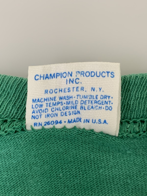 【中古品】【メンズ】 Champion チャンピオン 70S PORTLAND TIMBERS TEE 70年代 ポートランド ティンバーズ Tシャツ メンズ トップス 半袖 146-250324-em-06-min サイズ：L カラー：グリーン 万代Net店