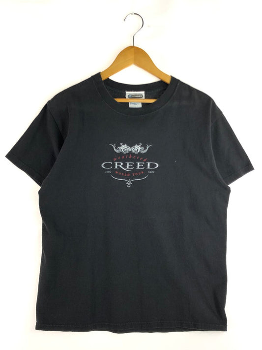 【中古品】【メンズ】 Creed クリード 2002 WORLD TOUR TEE 2002年 ワールドツアー Tシャツ 半袖Tシャツ トップス 146-251029-rt-06-tag サイズ：M カラー：ブラック 万代Net店
