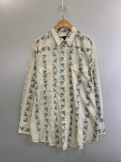 【現状渡し品】【メンズ】 ROPER ローパー 花柄シャツ ロングスリーブシャツ ウエスタンシャツ 長袖シャツ 146-260610-kt-15-min サイズ：XL カラー：ホワイト 万代Net店