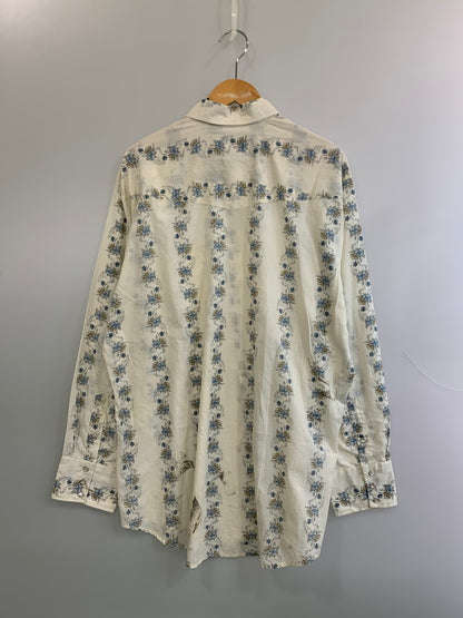 【現状渡し品】【メンズ】 ROPER ローパー 花柄シャツ ロングスリーブシャツ ウエスタンシャツ 長袖シャツ 146-260610-kt-15-min サイズ：XL カラー：ホワイト 万代Net店