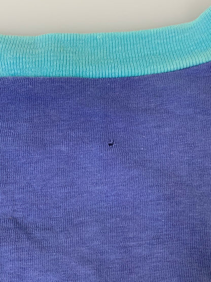 【現状渡し品】【メンズ】 NEW BODY ニューボディ PRINT TEE 70-80'S スプリング Tシャツ 70－80年代 半袖 メンズ トップス 146-250324-em-16-min サイズ：48 カラー：ブルー系 万代Net店