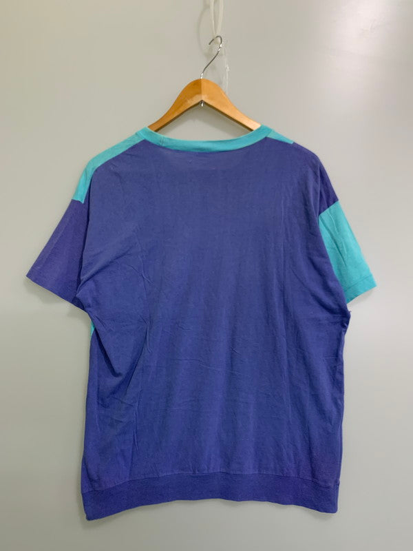 【現状渡し品】【メンズ】 NEW BODY ニューボディ PRINT TEE 70-80'S スプリング Tシャツ 70－80年代 半袖 メンズ トップス 146-250324-em-16-min サイズ：48 カラー：ブルー系 万代Net店