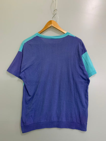 【現状渡し品】【メンズ】 NEW BODY ニューボディ PRINT TEE 70-80'S スプリング Tシャツ 70－80年代 半袖 メンズ トップス 146-250324-em-16-min サイズ：48 カラー：ブルー系 万代Net店