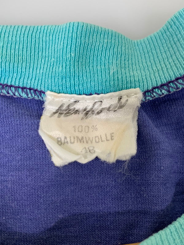 【現状渡し品】【メンズ】 NEW BODY ニューボディ PRINT TEE 70-80'S スプリング Tシャツ 70－80年代 半袖 メンズ トップス 146-250324-em-16-min サイズ：48 カラー：ブルー系 万代Net店