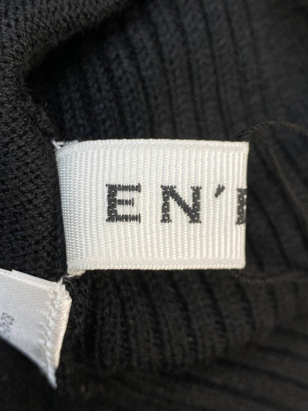 【中古美品】【レディース】 EN’DAY エンデイ バイカラー ニット ワンピース 8242-0214 レディース 170-251121-em-16-min カラー：ブラック/ブラウン 万代Net店