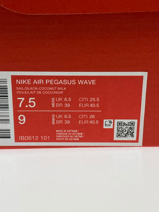【中古美品】【メンズ】 NIKE ナイキ IB0612-101 AIR PEGASUS WAVE 靴 シューズ スニーカー SNEAKERS 160-250322-ks-18-min サイズ：25.5cm カラー：SAIL/BLACK-COCONUT MILK 万代Net店