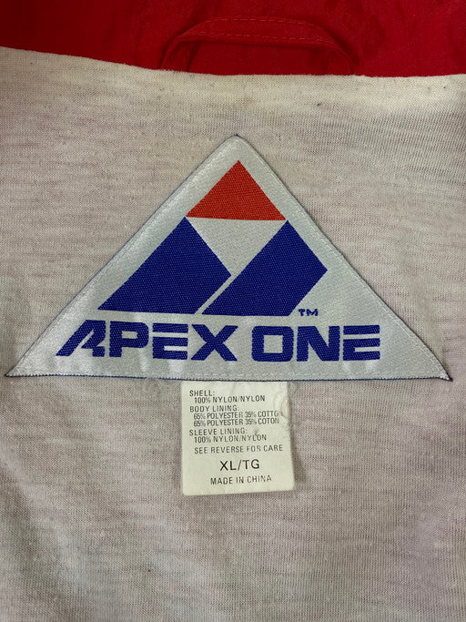 【中古品】【メンズ】 APEX ONE CARDINALS NYLON JACKET エイペックスワン ナイロンジャケット アウター 146-250331-yn-33-min サイズ：XL カラー：レッド 万代Net店