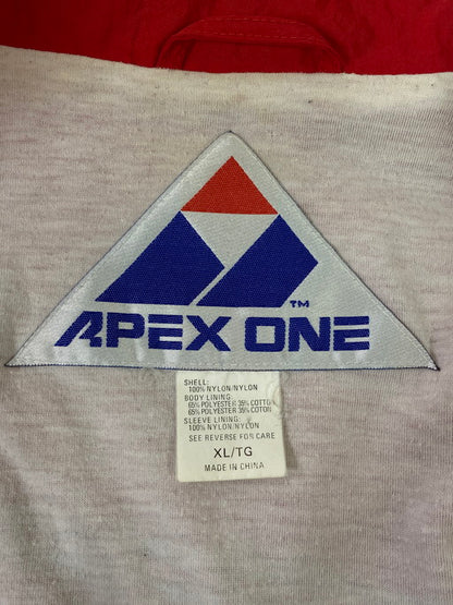 【中古品】【メンズ】 APEX ONE CARDINALS NYLON JACKET エイペックスワン ナイロンジャケット アウター 146-250331-yn-33-min サイズ：XL カラー：レッド 万代Net店