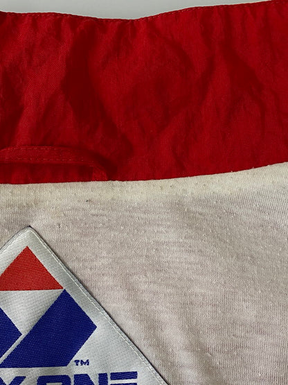 【中古品】【メンズ】 APEX ONE CARDINALS NYLON JACKET エイペックスワン ナイロンジャケット アウター 146-250331-yn-33-min サイズ：XL カラー：レッド 万代Net店