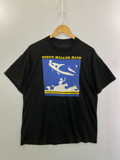 【中古品】【メンズ】 USED ユーズド STEVE MILLER BAND TOUR TEE 80'S c1988 80年代 スティーヴ・ミラー・バンド 1988 ツアー Tシャツ 146-250125-em-08-min カラー：ブラック 万代Net店