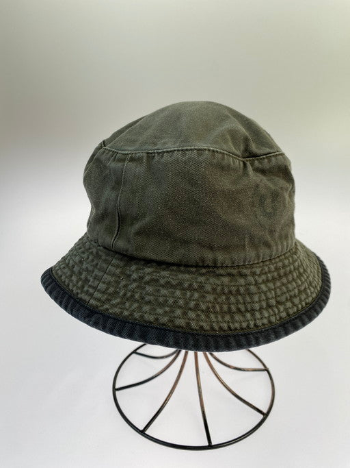 【現状渡し品】【メンズ/レディース】 STUSSY ステューシー 紺タグ 90S BUCKET HAT 帽子 バケットハット 185-250409-AS-11-min サイズ：LARGE/X-RARGE カラー：カーキ 万代Net店