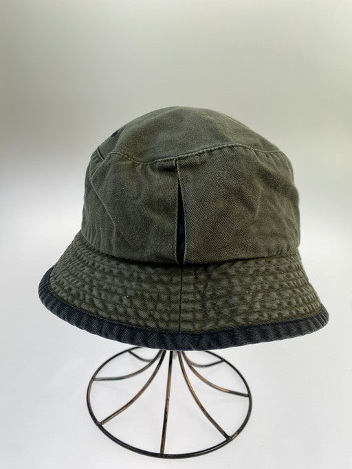 【現状渡し品】【メンズ/レディース】 STUSSY ステューシー 紺タグ 90S BUCKET HAT 帽子 バケットハット 185-250409-AS-11-min サイズ：LARGE/X-RARGE カラー：カーキ 万代Net店