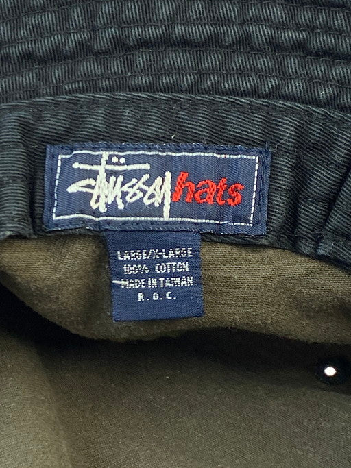 【現状渡し品】【メンズ/レディース】 STUSSY ステューシー 紺タグ 90S BUCKET HAT 帽子 バケットハット 185-250409-AS-11-min サイズ：LARGE/X-RARGE カラー：カーキ 万代Net店