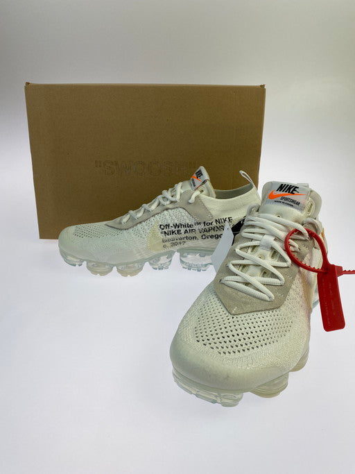 【中古美品】【メンズ】 NIKE ナイキ ×OFF-WHITE オフホワイト AIR VAPORMAX WHITE AA3831-100 エアヴェイパーマックス スニーカー 靴 メンズ 160-250326-em-01-min サイズ：28.5cm カラー：ホワイト 万代Net店