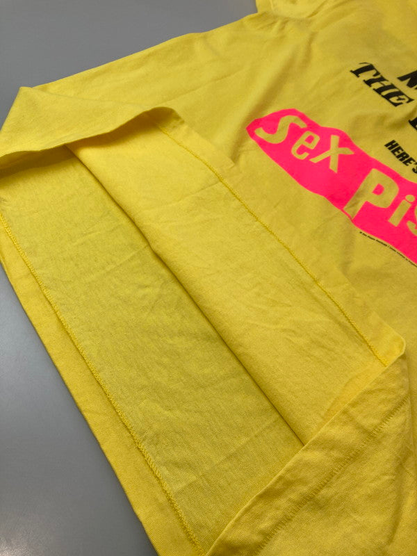 【中古品】【メンズ】 SEX PISTOLS 90's FILTHY LUCRE TOUR TEE ショートスリーブTシャツ 半袖Tシャツ トップス 146-250326-yn-22-min サイズ：L カラー：イエロー 万代Net店