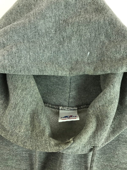 【現状渡し品】【メンズ】 RUSSEL ラッセル 90'S ILLINOIS STATE COLLEGE LOGO HOODIE カレッジ ロゴ フーディー プルオーバーパーカー 146-251027-na-03-tag サイズ：M カラー：グレー 万代Net店
