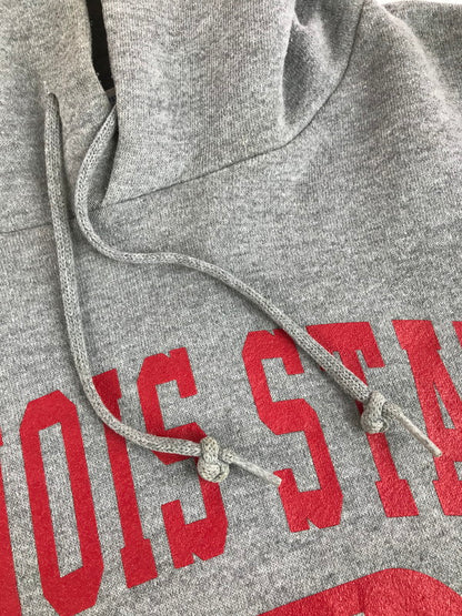 【現状渡し品】【メンズ】 RUSSEL ラッセル 90'S ILLINOIS STATE COLLEGE LOGO HOODIE カレッジ ロゴ フーディー プルオーバーパーカー 146-251027-na-03-tag サイズ：M カラー：グレー 万代Net店