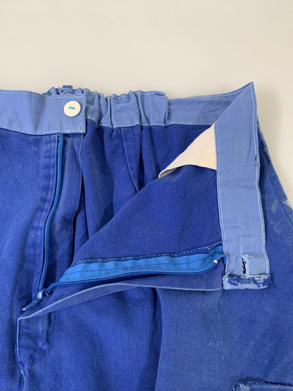 【現状渡し品】【メンズ】 EURO VINTAGE ユーロヴィンテージ PATCHWORK WORK PANT ワークパンツ 157-250710-ks-85-min サイズ：XL カラー：ブルー 万代Net店