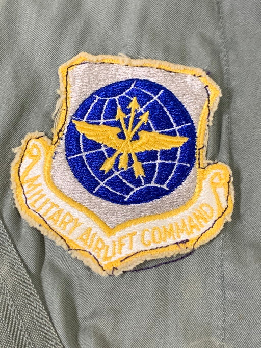 【中古品】【メンズ】 U.S.AIR FORCE 60's K-2B FLYING COVERALL アメリカ空軍 カバーオール つなぎ 157-250326-yn-01-min カラー：オリーブグリーン 万代Net店