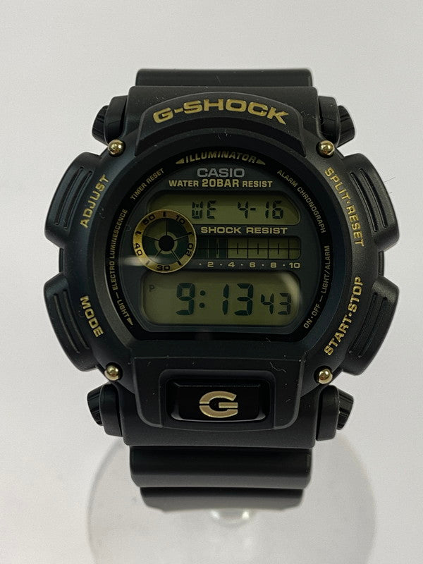 【中古美品】【メンズ】 G-SHOCK ジーショック DW-9052GBX-1A9DR デジタル 樹脂バンド メンズ 腕時計 スポーツ カジュアル ２０気圧防水 196-250418-em-11-min カラー：ブラック 万代Net店