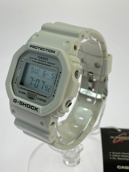 【中古美品】【メンズ】 G-SHOCK ジーショック DW-5600MW-7 デジタル 樹脂バンド メンズ 腕時計 スポーツ カジュアル 196-250418-em-14-min カラー：ホワイト 万代Net店