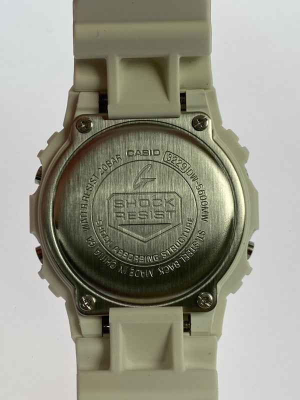 【中古美品】【メンズ】 G-SHOCK ジーショック DW-5600MW-7 デジタル 樹脂バンド メンズ 腕時計 スポーツ カジュアル 196-250418-em-14-min カラー：ホワイト 万代Net店