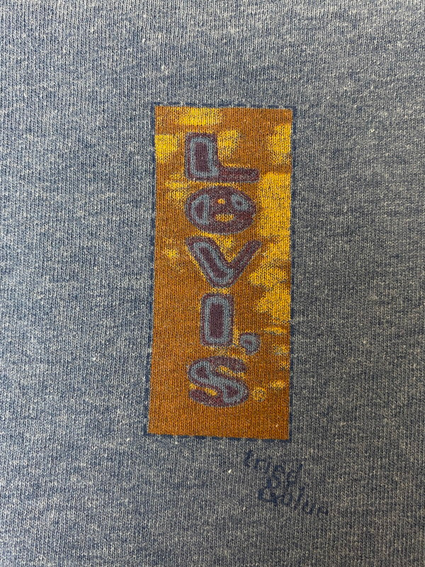【中古品】【メンズ】 1995 PATCHWORK DESIGN TEE パッチワークデザイン Tシャツ 146-250326-ks-07-min サイズ：L カラー：ブルー 万代Net店