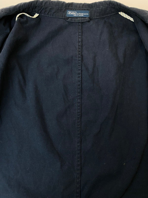 【中古品】【メンズ】 RALPH LAUREN ラルフローレン 90S TAILORED JACKET テーラード ジャケット 146-250326-ks-03-min サイズ：XL カラー：ネイビー 万代Net店