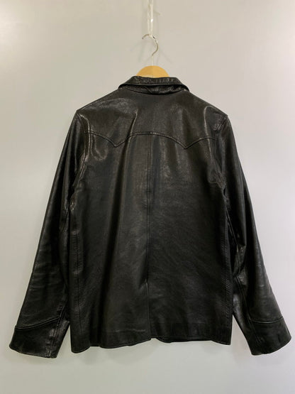 【現状渡し品】【メンズ】 WEST RIDE ウエストライド GOAT LEATHER JACKET ゴウトレザージャケット 145-250331-ks-09-min サイズ：40 カラー：ブラック 万代Net店