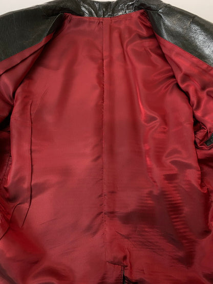 【現状渡し品】【メンズ】 WEST RIDE ウエストライド GOAT LEATHER JACKET ゴウトレザージャケット 145-250331-ks-09-min サイズ：40 カラー：ブラック 万代Net店