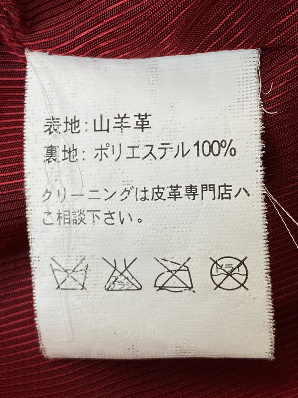 【現状渡し品】【メンズ】 WEST RIDE ウエストライド GOAT LEATHER JACKET ゴウトレザージャケット 145-250331-ks-09-min サイズ：40 カラー：ブラック 万代Net店