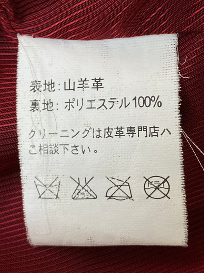 【現状渡し品】【メンズ】 WEST RIDE ウエストライド GOAT LEATHER JACKET ゴウトレザージャケット 145-250331-ks-09-min サイズ：40 カラー：ブラック 万代Net店