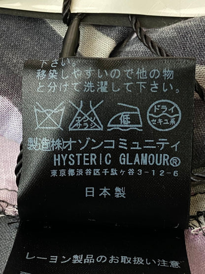 【中古美品】【レディース】 HYSTERIC GLAMOUR ヒステリックグラマー 0112AH04 スカル レーヨン 総柄 ブラウス トップス 170-250406-ks-01-min サイズ：F カラー：マルチカラー 万代Net店