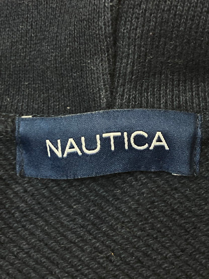 【中古品】【メンズ】 NAUTICA ノーティカ 213-1262 STACKS SWEAT HOODIE プルオーバーパーカー 147-250401-AS-32-min サイズ：M カラー：ネイビー 万代Net店