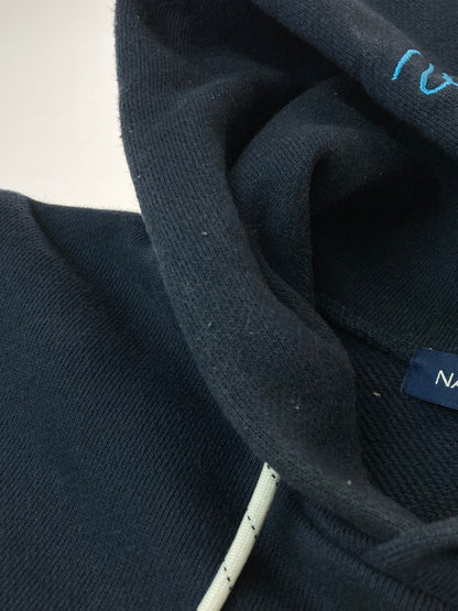 【中古品】【メンズ】 NAUTICA ノーティカ 213-1262 STACKS SWEAT HOODIE プルオーバーパーカー 147-250401-AS-32-min サイズ：M カラー：ネイビー 万代Net店