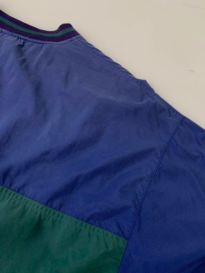【中古品】【メンズ】 IZOD アイゾッド 90S LS NYLON PULLOVER ナイロン プルオーバー 146-260416-AS-28-min サイズ：L カラー：ネイビー/グリーン 万代Net店