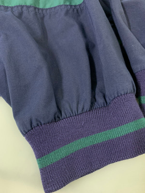 【中古品】【メンズ】 IZOD アイゾッド 90S LS NYLON PULLOVER ナイロン プルオーバー 146-260416-AS-28-min サイズ：L カラー：ネイビー/グリーン 万代Net店
