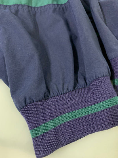 【中古品】【メンズ】 IZOD アイゾッド 90S LS NYLON PULLOVER ナイロン プルオーバー 146-260416-AS-28-min サイズ：L カラー：ネイビー/グリーン 万代Net店