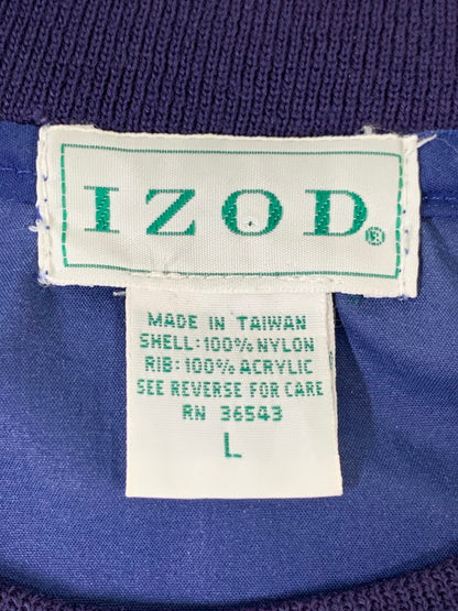 【中古品】【メンズ】 IZOD アイゾッド 90S LS NYLON PULLOVER ナイロン プルオーバー 146-260416-AS-28-min サイズ：L カラー：ネイビー/グリーン 万代Net店