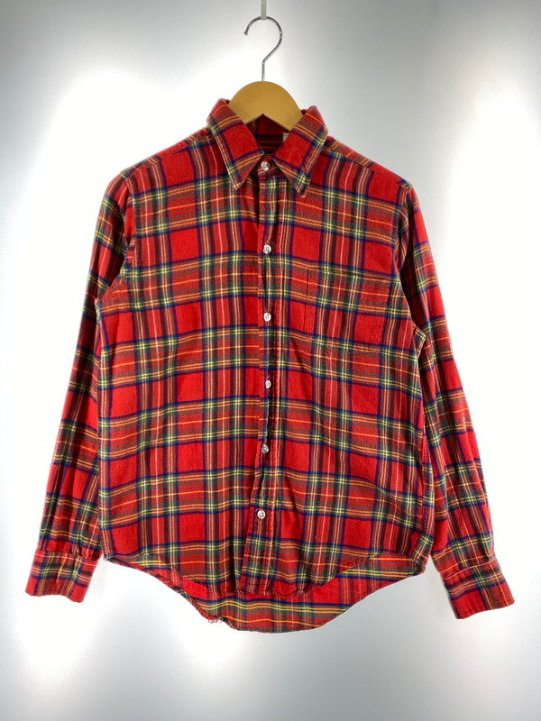 【現状渡し品】【メンズ】 L.L.Bean エルエルビーン 80S CHECK SHIRT チェックシャツ フランネル ロングスリーブ 146-250713-AS-4-min サイズ：S カラー：レッド系 万代Net店