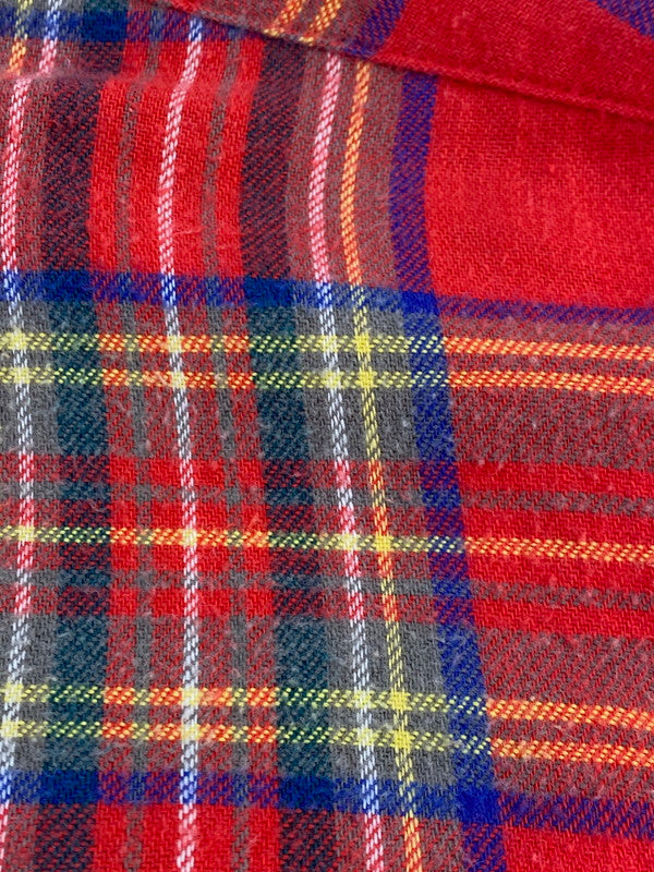 【現状渡し品】【メンズ】 L.L.Bean エルエルビーン 80S CHECK SHIRT チェックシャツ フランネル ロングスリーブ 146-250713-AS-4-min サイズ：S カラー：レッド系 万代Net店