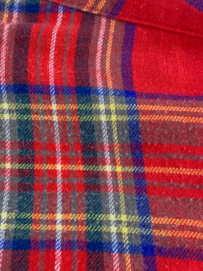 【現状渡し品】【メンズ】 L.L.Bean エルエルビーン 80S CHECK SHIRT チェックシャツ フランネル ロングスリーブ 146-250713-AS-4-min サイズ：S カラー：レッド系 万代Net店