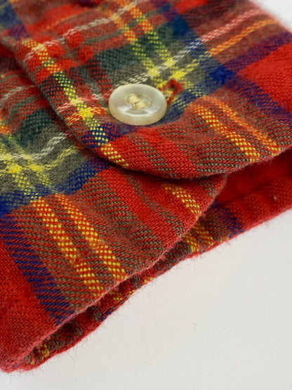 【現状渡し品】【メンズ】 L.L.Bean エルエルビーン 80S CHECK SHIRT チェックシャツ フランネル ロングスリーブ 146-250713-AS-4-min サイズ：S カラー：レッド系 万代Net店