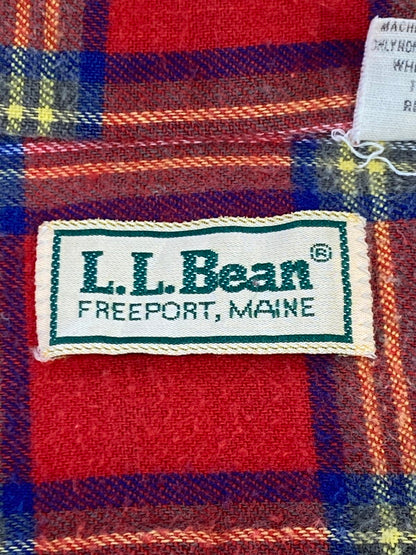 【現状渡し品】【メンズ】 L.L.Bean エルエルビーン 80S CHECK SHIRT チェックシャツ フランネル ロングスリーブ 146-250713-AS-4-min サイズ：S カラー：レッド系 万代Net店
