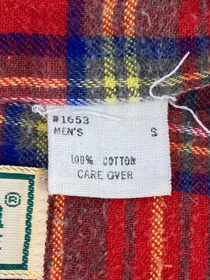 【現状渡し品】【メンズ】 L.L.Bean エルエルビーン 80S CHECK SHIRT チェックシャツ フランネル ロングスリーブ 146-250713-AS-4-min サイズ：S カラー：レッド系 万代Net店