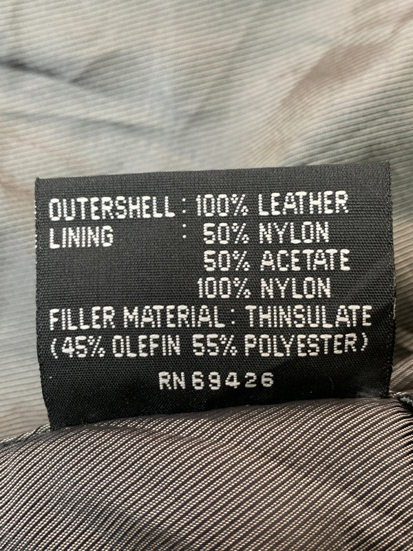 【現状渡し品】【メンズ】 WILSONS LEATHER PELLE STUDIO ウィルソンズ レザー ペレ スタジオ LEATHER JACKET レザージャケット アウター 146-260619-jt-28-min サイズ：2XL カラー：ブラック 万代Net店