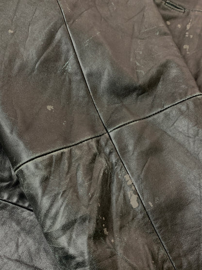 【現状渡し品】【メンズ】 WILSONS LEATHER PELLE STUDIO ウィルソンズ レザー ペレ スタジオ LEATHER JACKET レザージャケット アウター 146-260619-jt-28-min サイズ：2XL カラー：ブラック 万代Net店