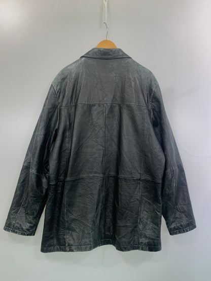 【現状渡し品】【メンズ】 WILSONS LEATHER PELLE STUDIO ウィルソンズ レザー ペレ スタジオ LEATHER JACKET レザージャケット アウター 146-260619-jt-28-min サイズ：2XL カラー：ブラック 万代Net店