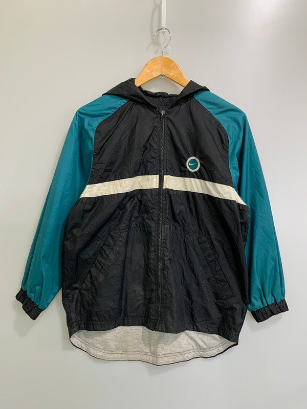【現状渡し品】【メンズ】 NIKE ナイキ LS FULL ZIP NYLON JACKET ロングスリーブジップナイロンジャケット アウター 146-260409-SH-20-min サイズ：M カラー：ターコイズ/ブラック/ホワイト 万代Net店